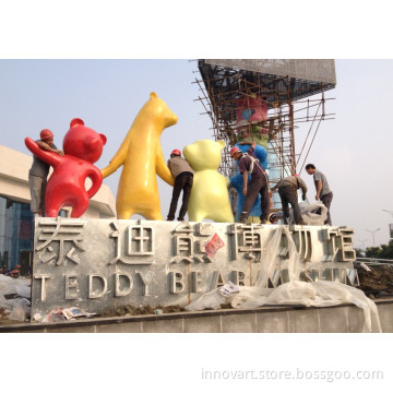 custom cartoon sculpture in fiberglass